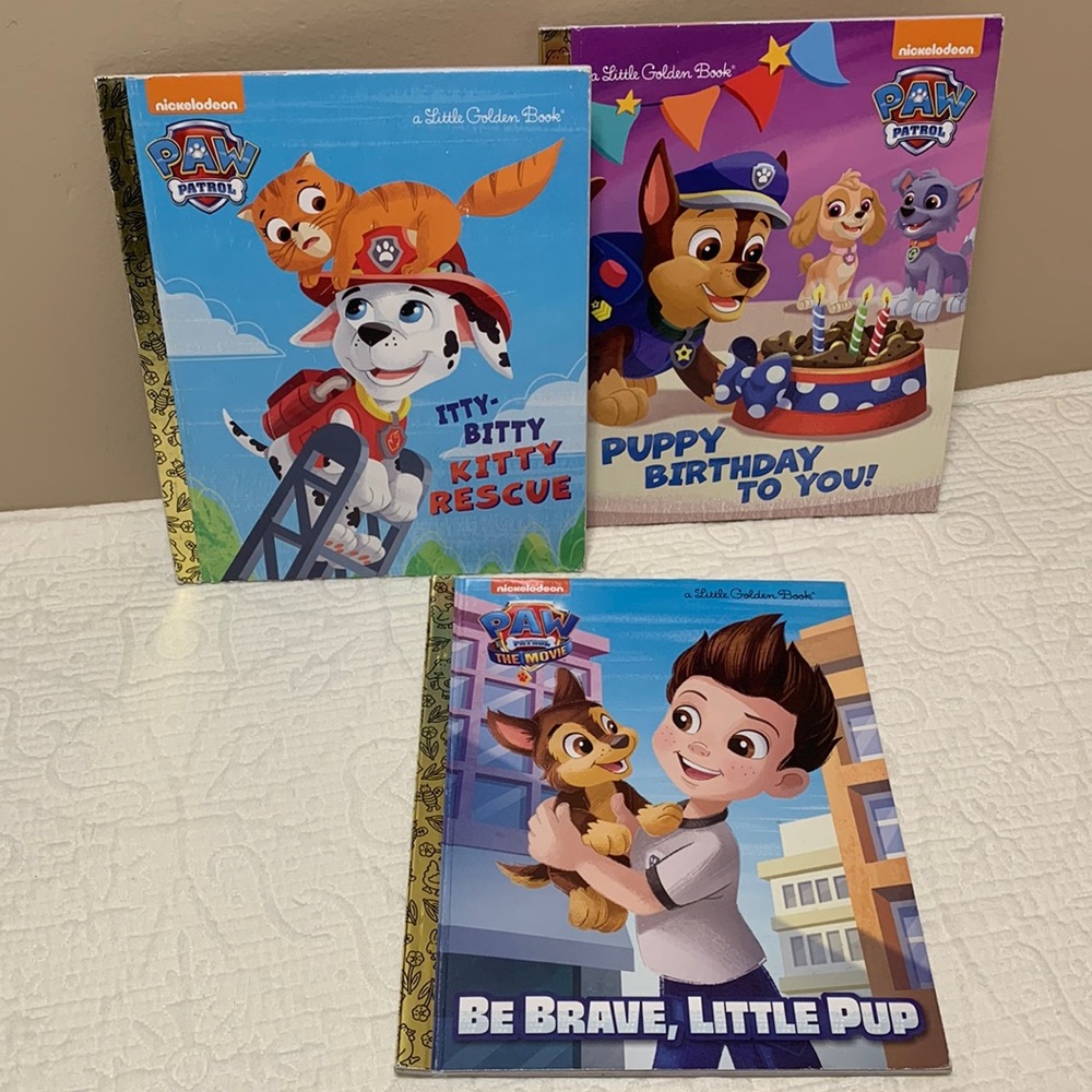 Paw Patrol Little Golden Books - Set of 3